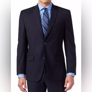Marc New York Men's Blue Navy Solid Blazer Sport Coat Suit Jacket 36 Short - NWT